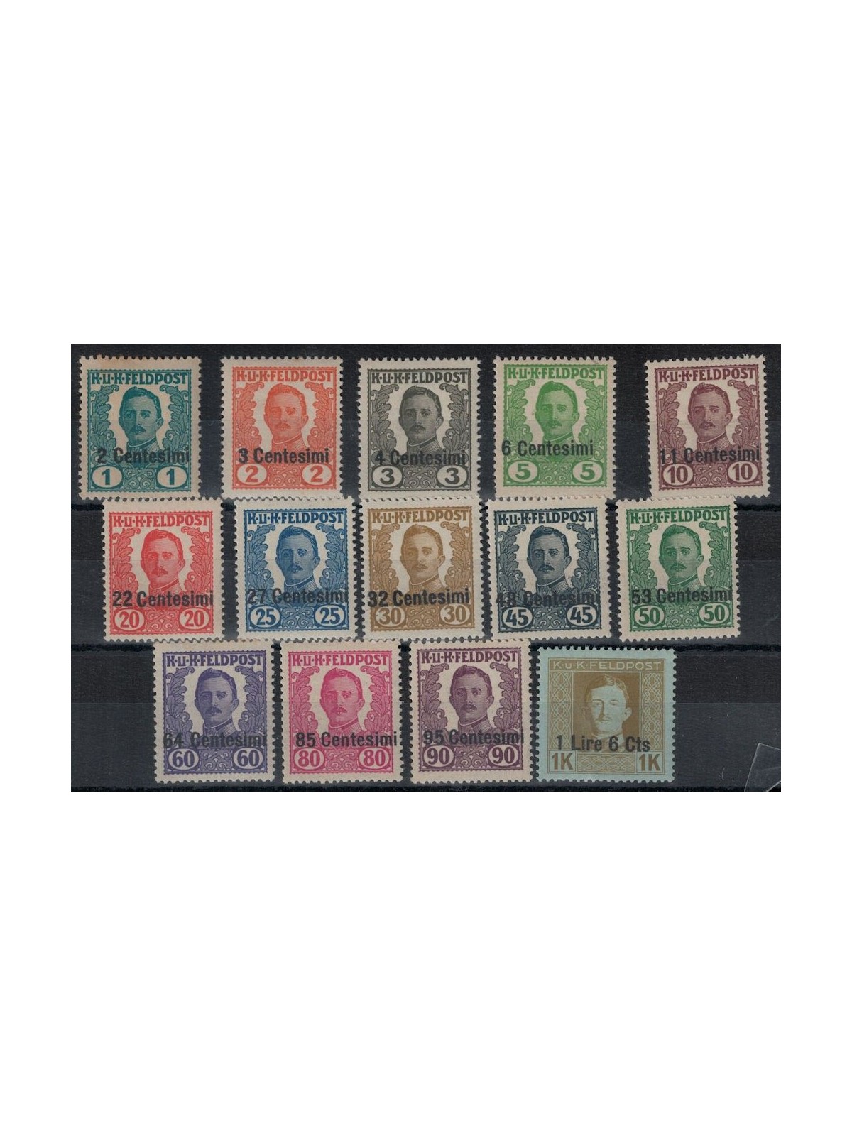 FRIULI (OCC. AUSTRIACA) 1918 Posta militare (non emessi) 14v MNH**