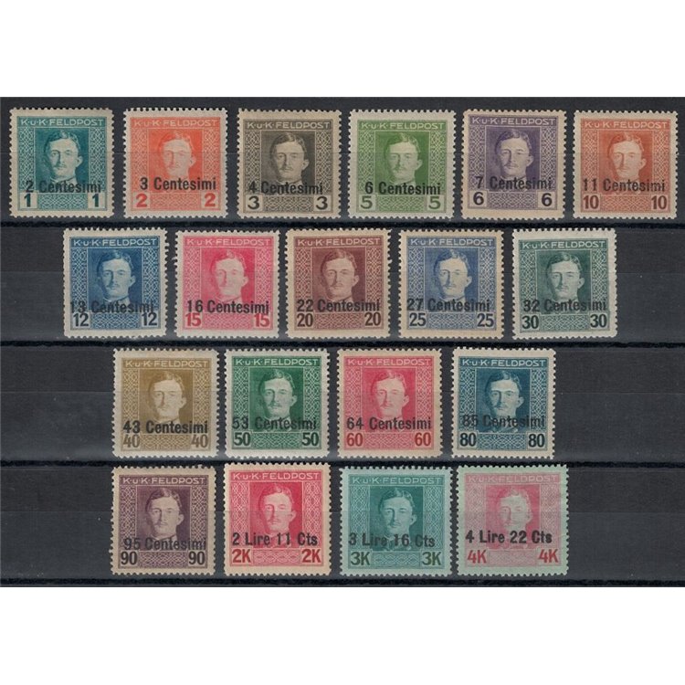 FRIULI (OCC. AUSTRIACA) 1918 Posta militare austro-ungarica 19v MH*