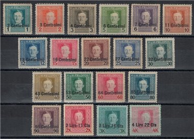 FRIULI (OCC. AUSTRIACA) 1918 Posta militare austro-ungarica 19v MH*