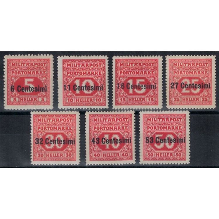 FRIULI (WESTERN AUSTRIAN) 1918 Postage Due 7v MH*