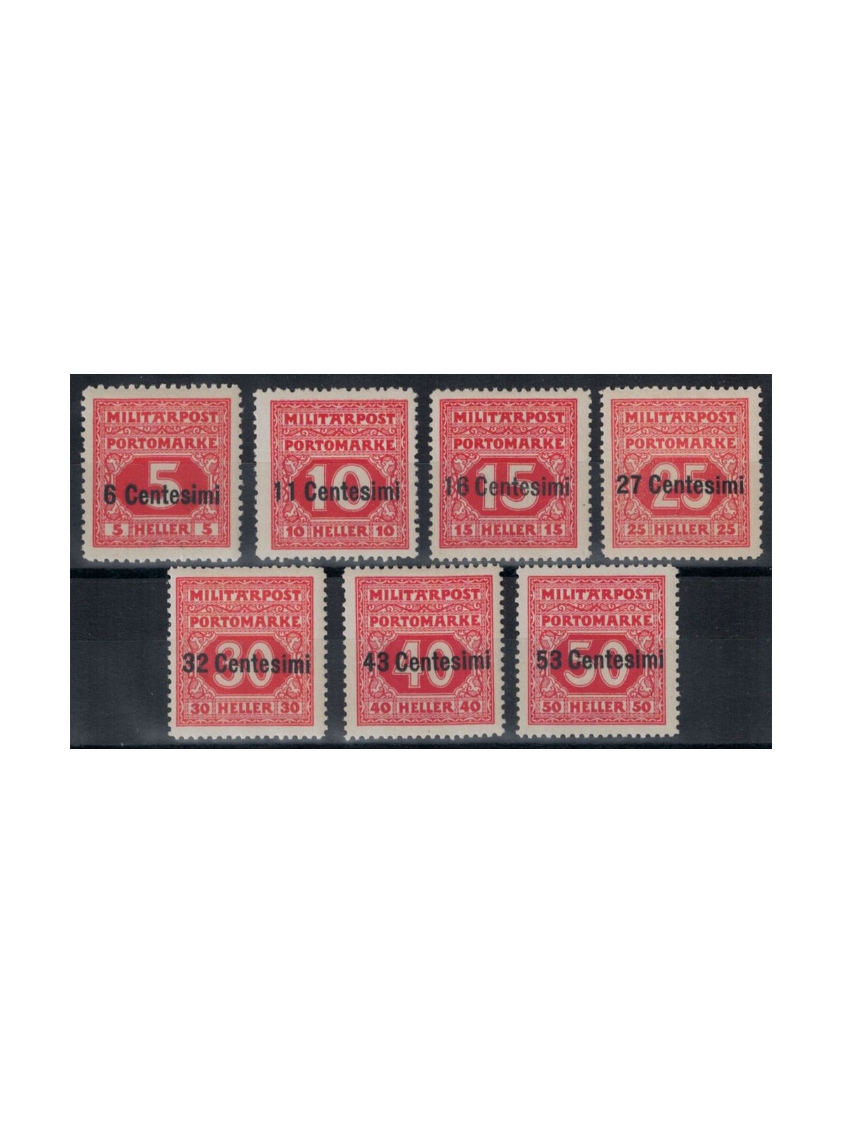 FRIULI (OCC. AUSTRIACA) 1918 Segnatasse 7v MH*