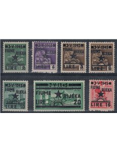 FIUME (WESTERN YUGOSLAV) 1945 Destroyed Monuments 7v MH*