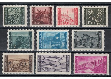 ISTRIA - SLOVENIAN COAST 1945 Pictorial Series 1st issue 10v MNH**