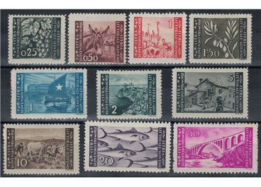 ISTRIA - SLOVENIAN COAST 1945 Pictorial Series 1st issue 10v MH*