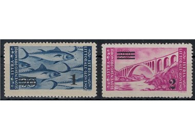 ISTRIA - SLOVENIAN COAST 1946 Overprinted 2v MH*