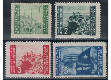 ISTRIA - SLOVENIAN COAST 1946 Pictorial Series Belgrade Printing 4v MH*