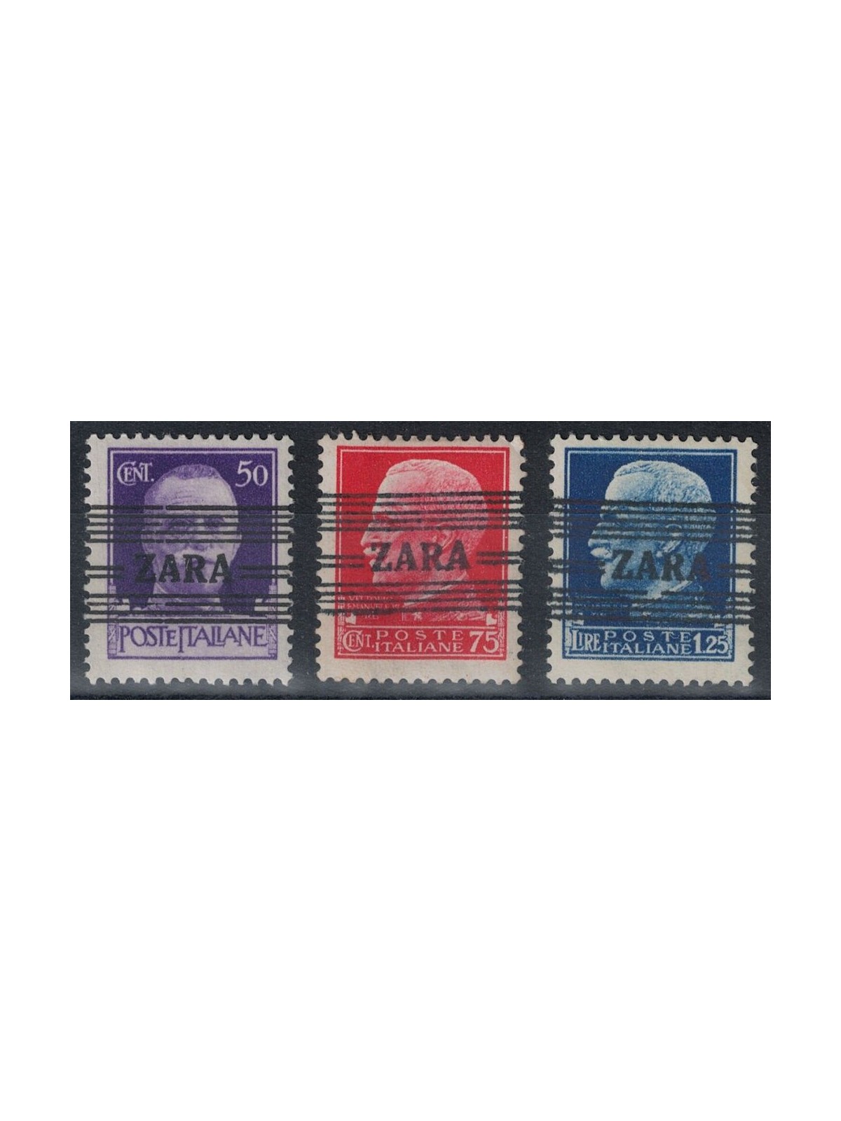 ZARA (OCC. TEDESCA) 1943 Imperiale soprastampati 3v MH*