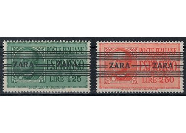 ZARA (OCC. TEDESCA) 1943 Espressi soprastampati 2v MH*