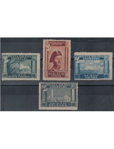 CORPO POLACCO 1946 Vittorie polacche, carta grigia 4v MH*