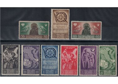CORPO POLACCO 1946 Soccorso di guerra 9v MH*