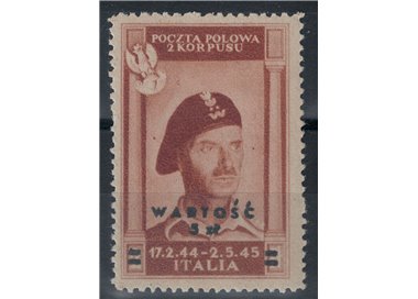 CORPO POLACCO 1946 Vittorie polacche, soprastampa WARTOSC MH*