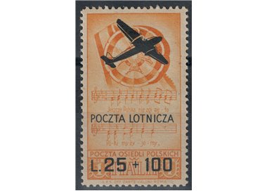 POLISH CORPS 1946 War relief, airmail MH*