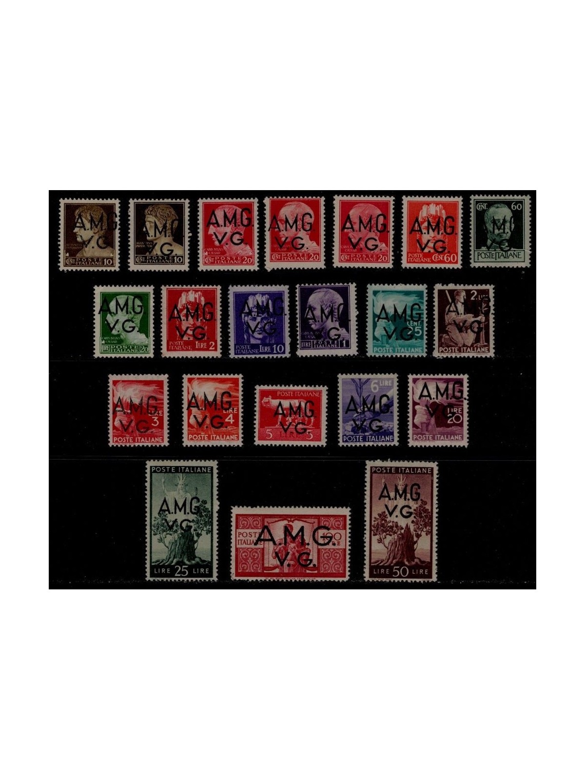 VENEZIA GIULIA (AMG) 1945-47 Ordinari 21v MNH**