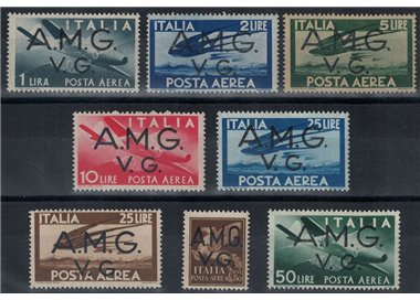 VENEZIA GIULIA (AMG) 1945-46 Posta aerea 8v MH*