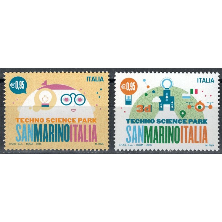 ITALY 2015 Science and Technology Park 2v MNH**