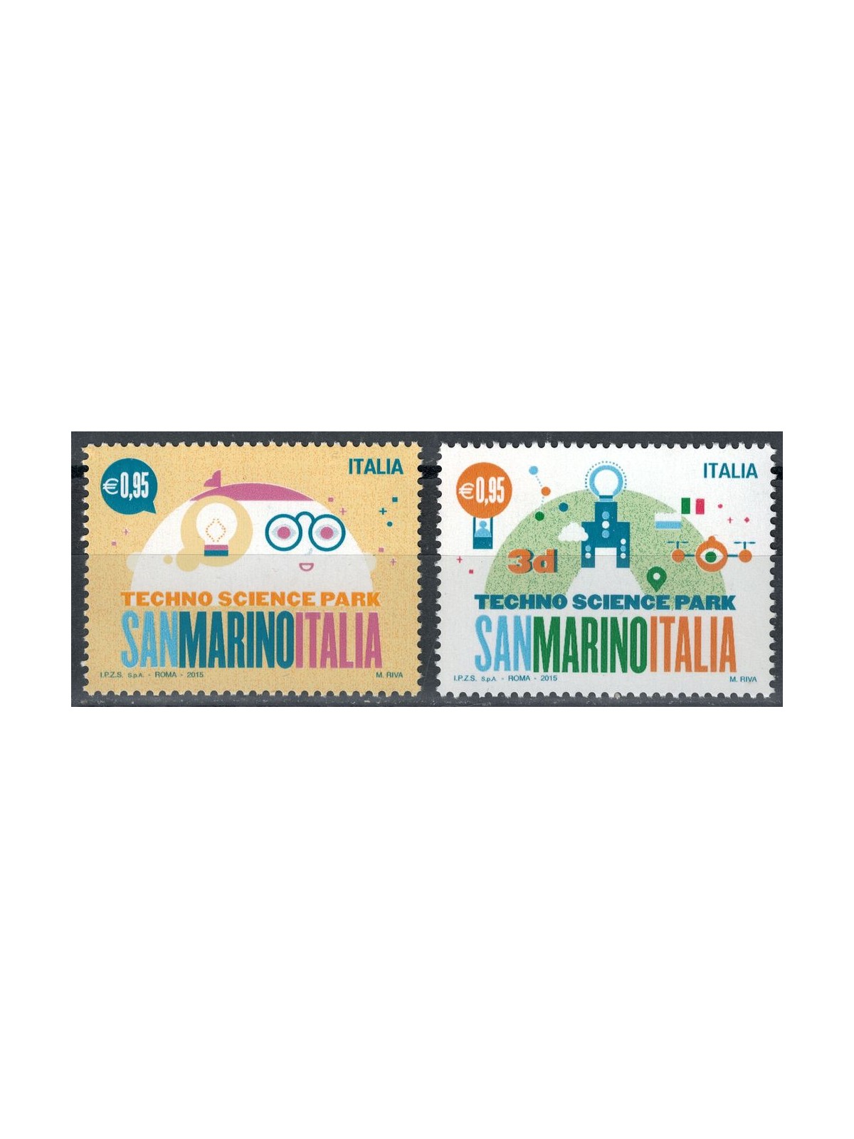 ITALY 2015 Science and Technology Park 2v MNH**