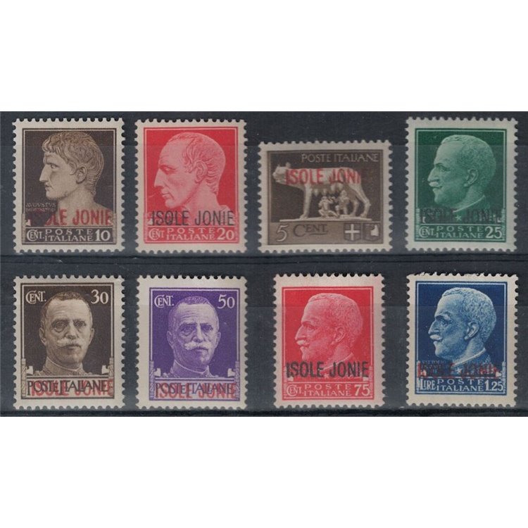 IONIAN ISLANDS 1941 Imperial overprint 8v MH*