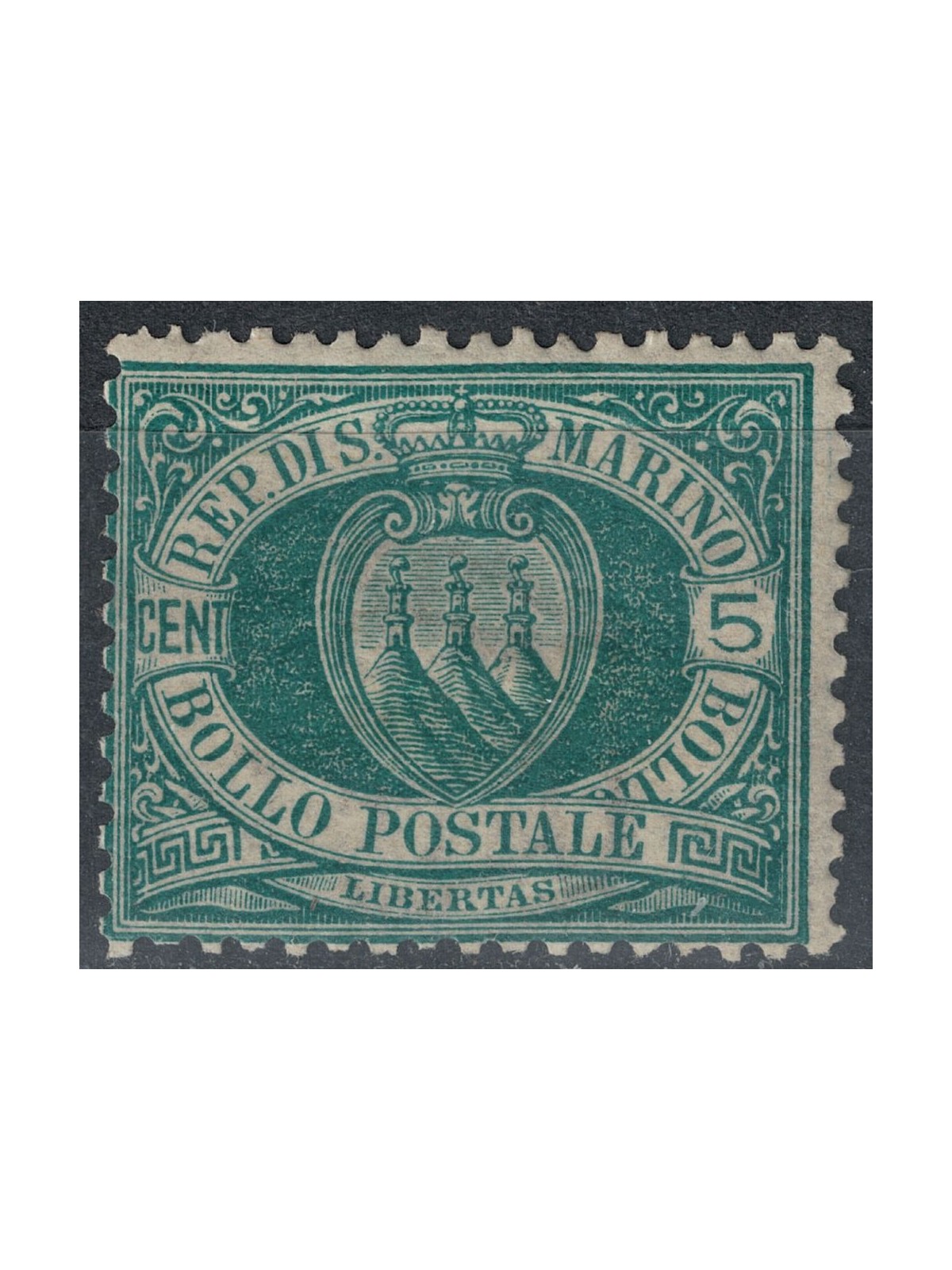SAN MARINO 1894-99 5c green MH*