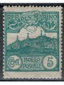 SAN MARINO 1903 5c verde MH*