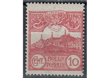 SAN MARINO 1903 10c red brown MH*