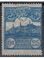 SAN MARINO 1903 25c blue MH*
