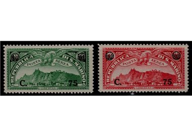 SAN MARINO 1936 Airmail 2v MH*