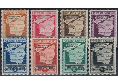 SAN MARINO 1943 Fall of Fascism (airmail) 8v MH*