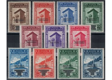 SAN MARINO 1943 Provisional Government 11v MH*