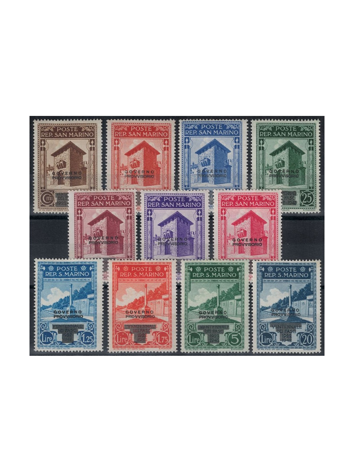 SAN MARINO 1943 Provisional Government 11v MH*