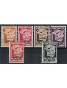 SAN MARINO 1943 Provisional Government (airmail) 6v MH*