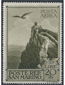 SAN MARINO 1944 Pro Case Popolari (posta aerea) MH*