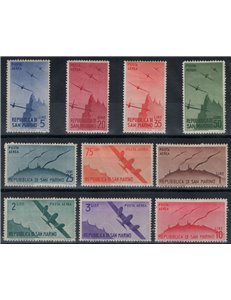 SAN MARINO 1946 Posta aerea 10v MH*
