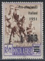 SAN MARINO 1951 Pro alluvionati italiani MH*