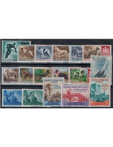 SAN MARINO 1956 Annata completa 17v MH*