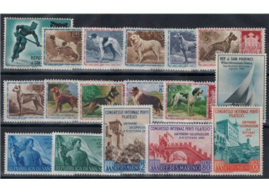 SAN MARINO 1956 Complete Year 17v MH*