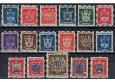 SAN MARINO 1945-46 Coats of Arms of the Castles 17v MH*