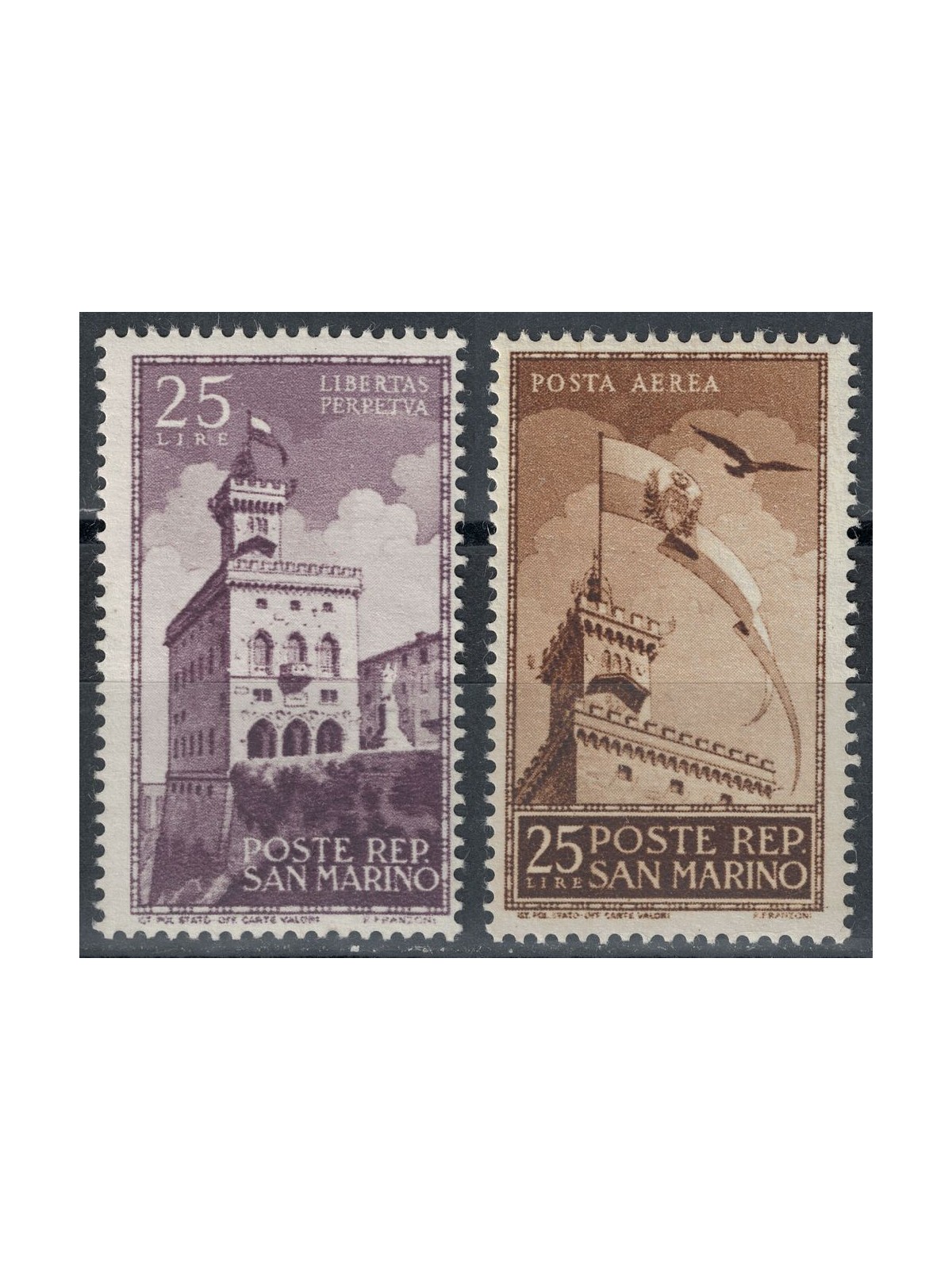 SAN MARINO 1945 Palazzo del Governo 2v MH*
