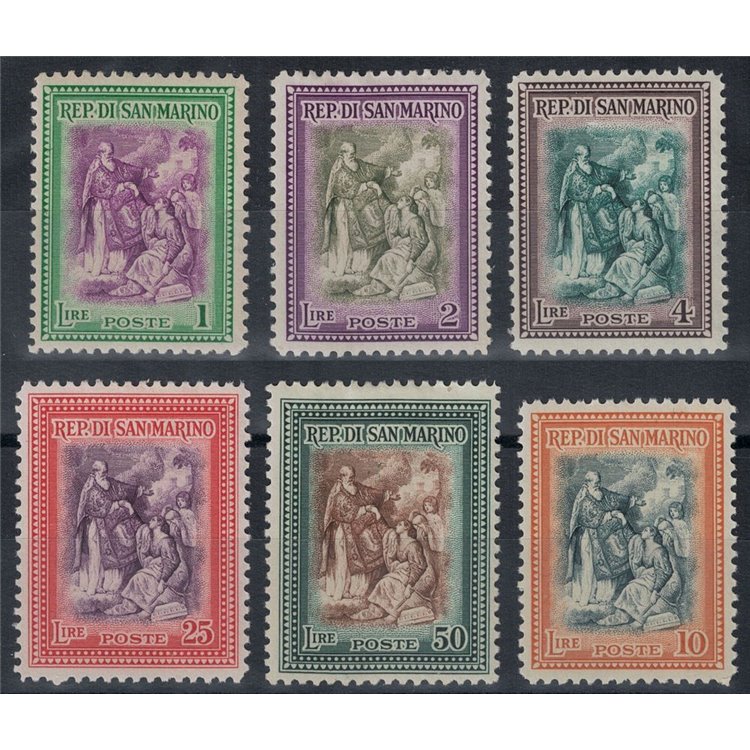 SAN MARINO 1947 Ricostruzione 6v MH*
