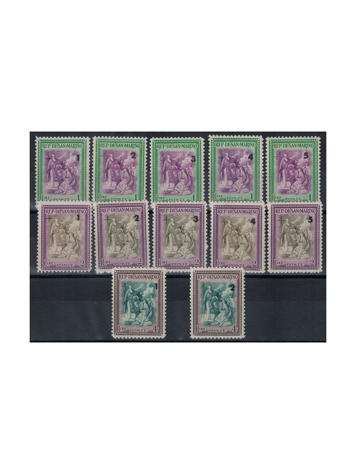 SAN MARINO 1947 Beneficenza 12v MH*