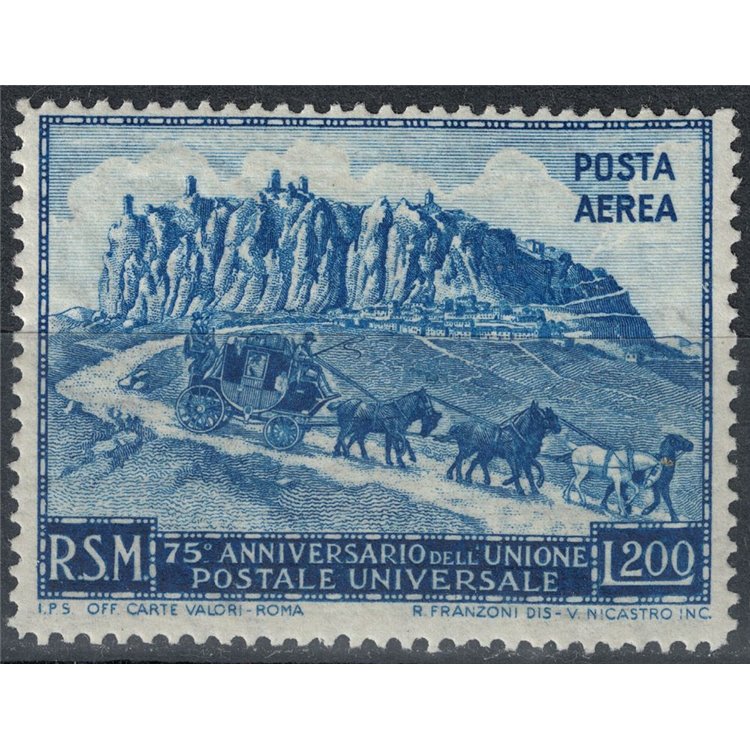 SAN MARINO 1950 Anniversary UPU (airmail) £200 MH*