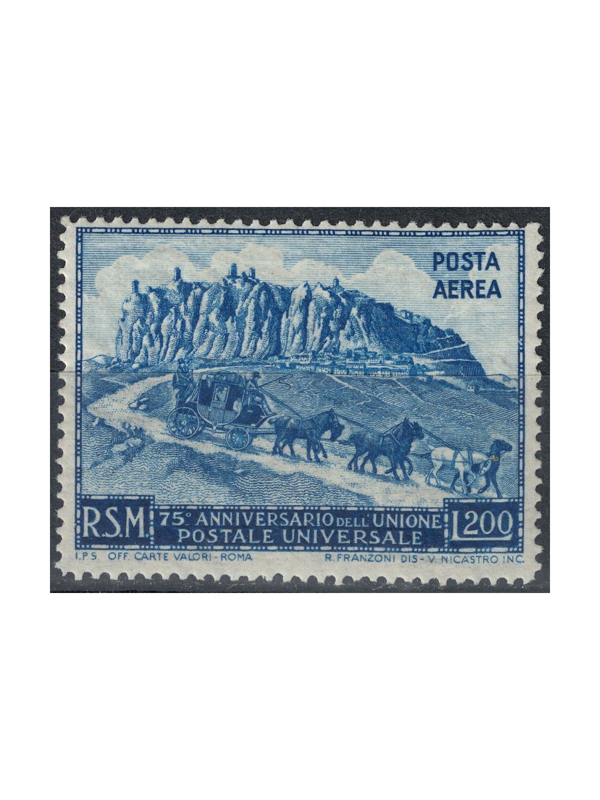 SAN MARINO 1950 Anniversary UPU (airmail) £200 MH*