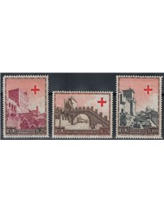 SAN MARINO 1951 Pro Red Cross 3v MH*