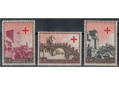 SAN MARINO 1951 Pro Red Cross 3v MH*