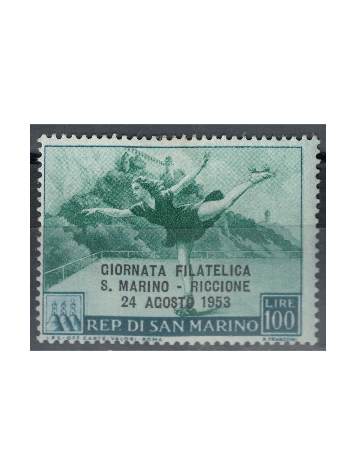 SAN MARINO 1953 Philatelic Day MH*