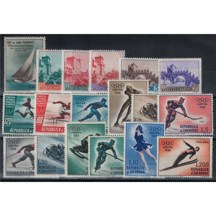 SAN MARINO 1955 Complete Year 18v MH*