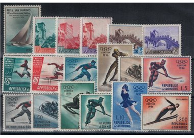 SAN MARINO 1955 Complete Year 18v MH*