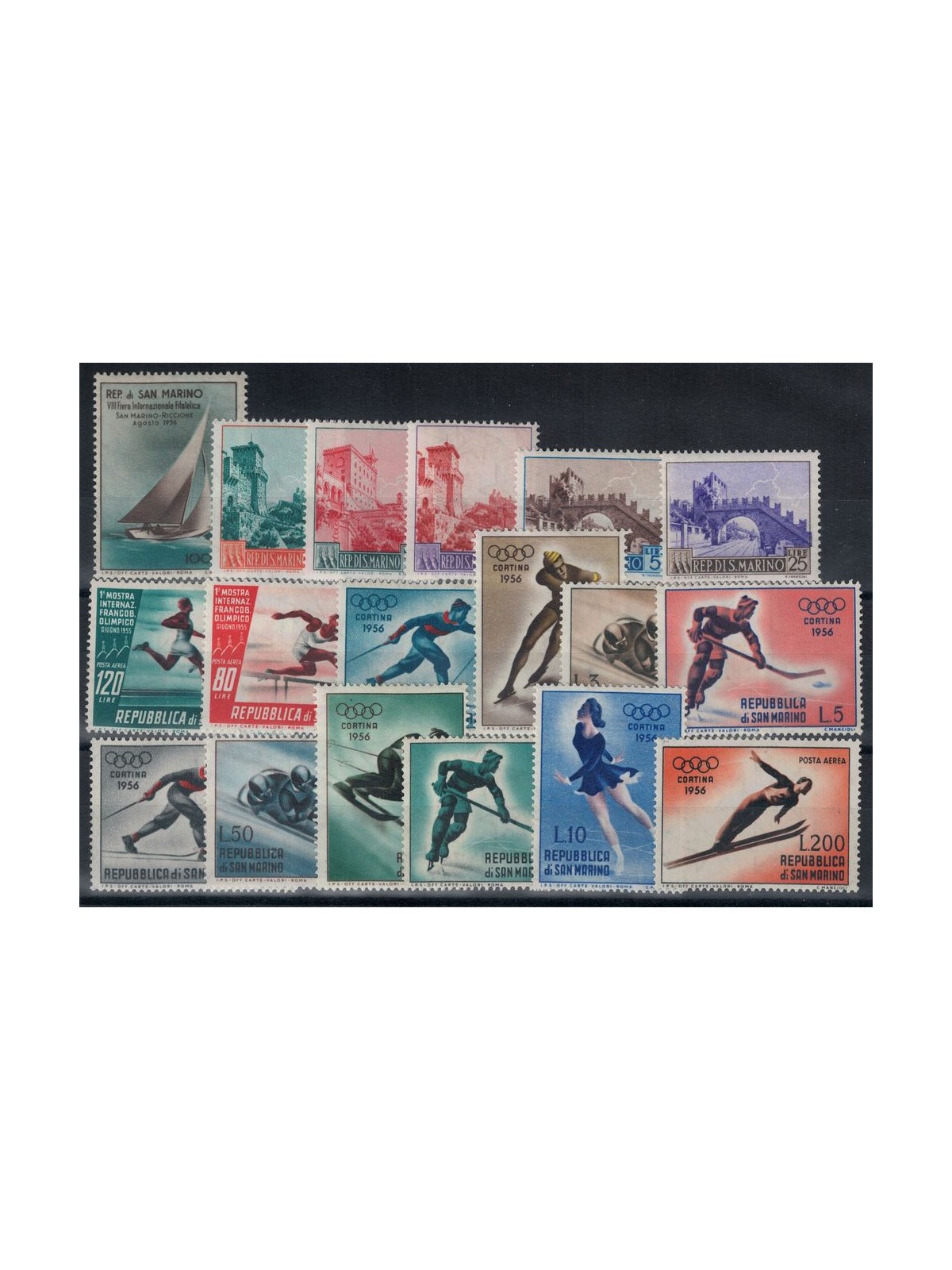 SAN MARINO 1955 Complete Year 18v MH*