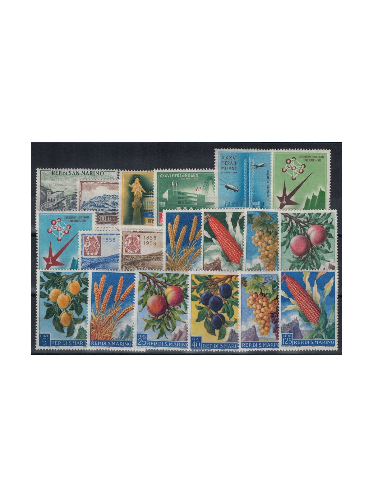 SAN MARINO 1958 Annata completa 20v MH*