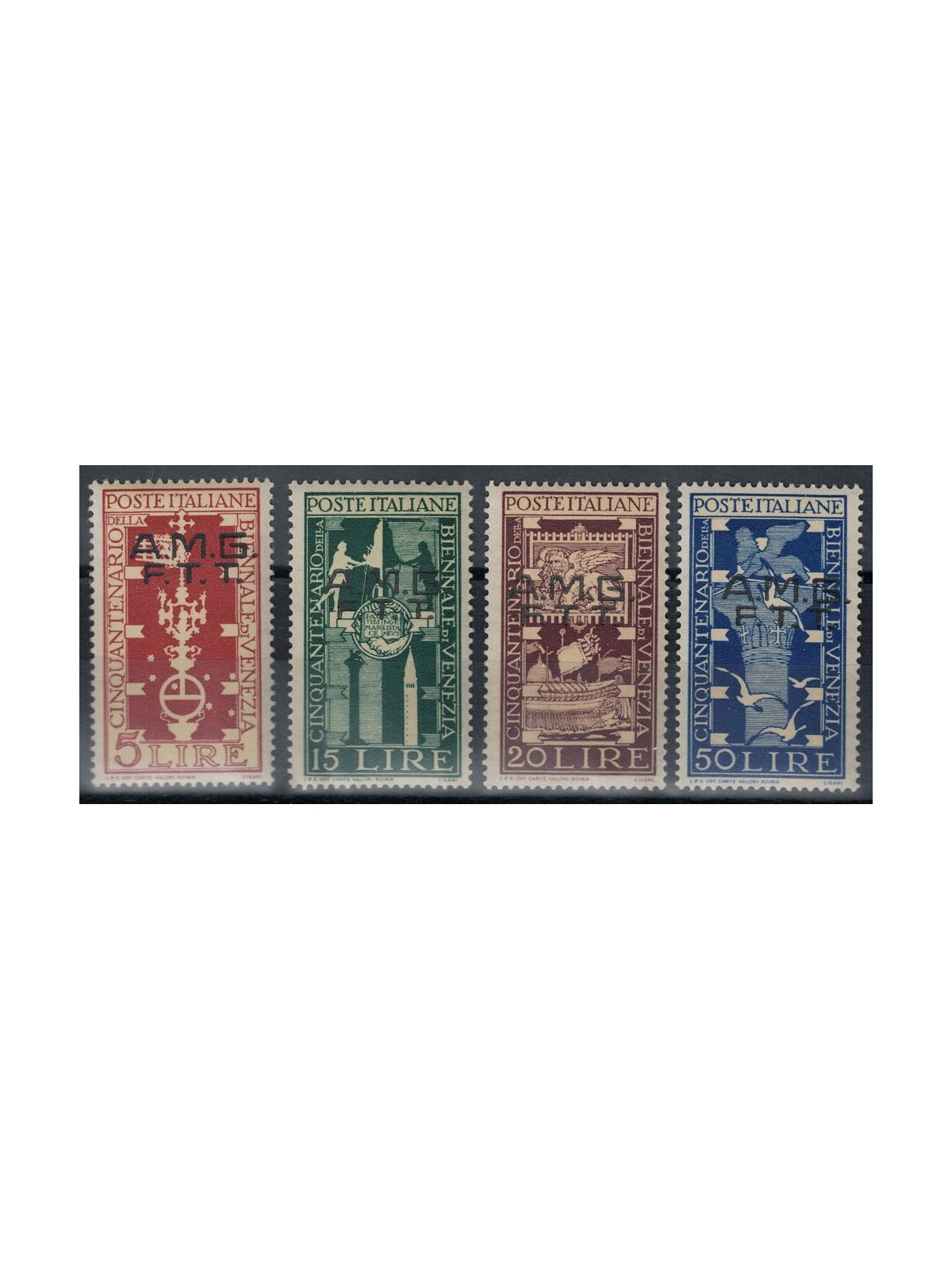 TRIESTE AT 1949 Venice Art Biennale 4v MNH**