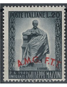 TRIESTE A 1949 Monument to Mazzini MNH**